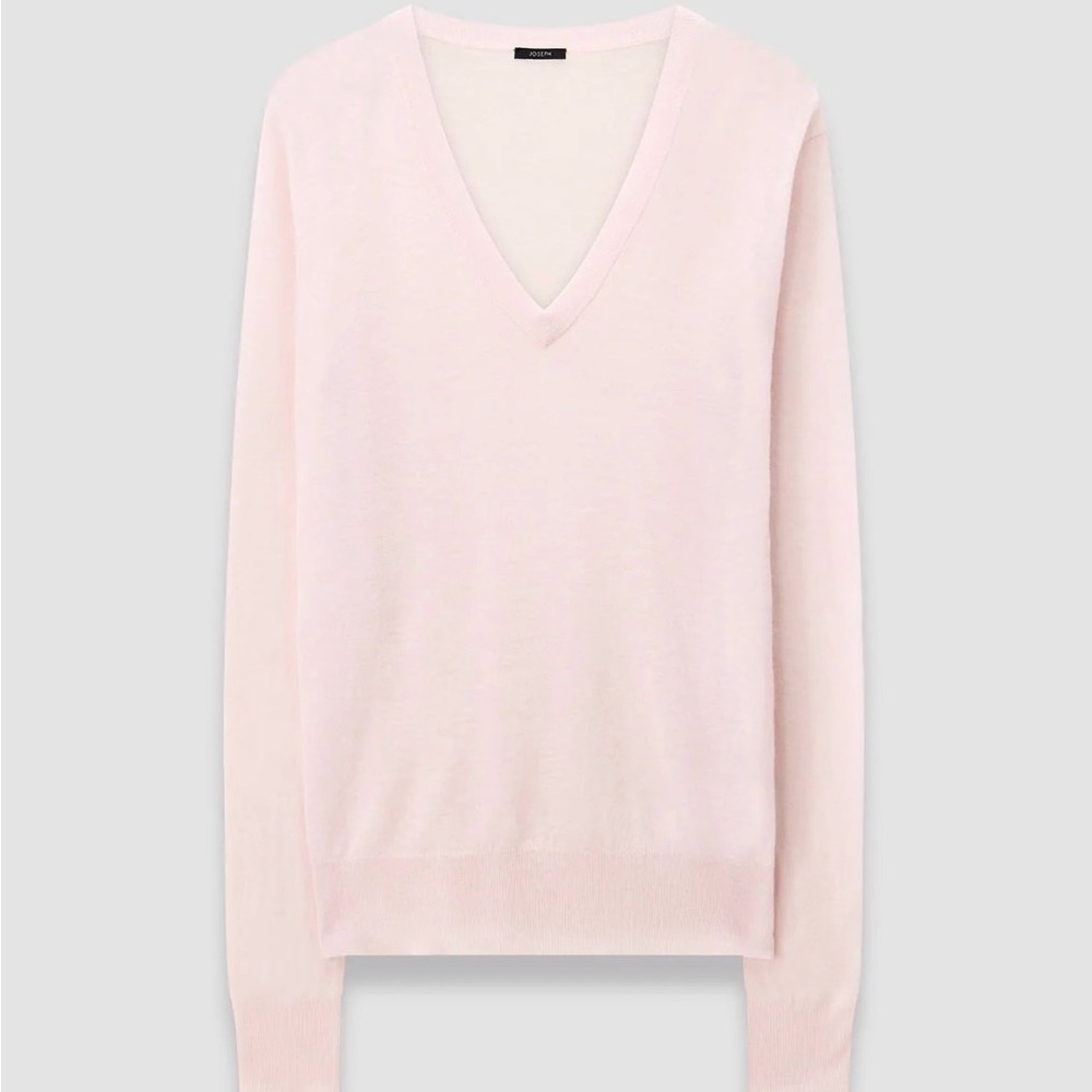 Joseph Cashair v-neck, XS, NWT, Candy